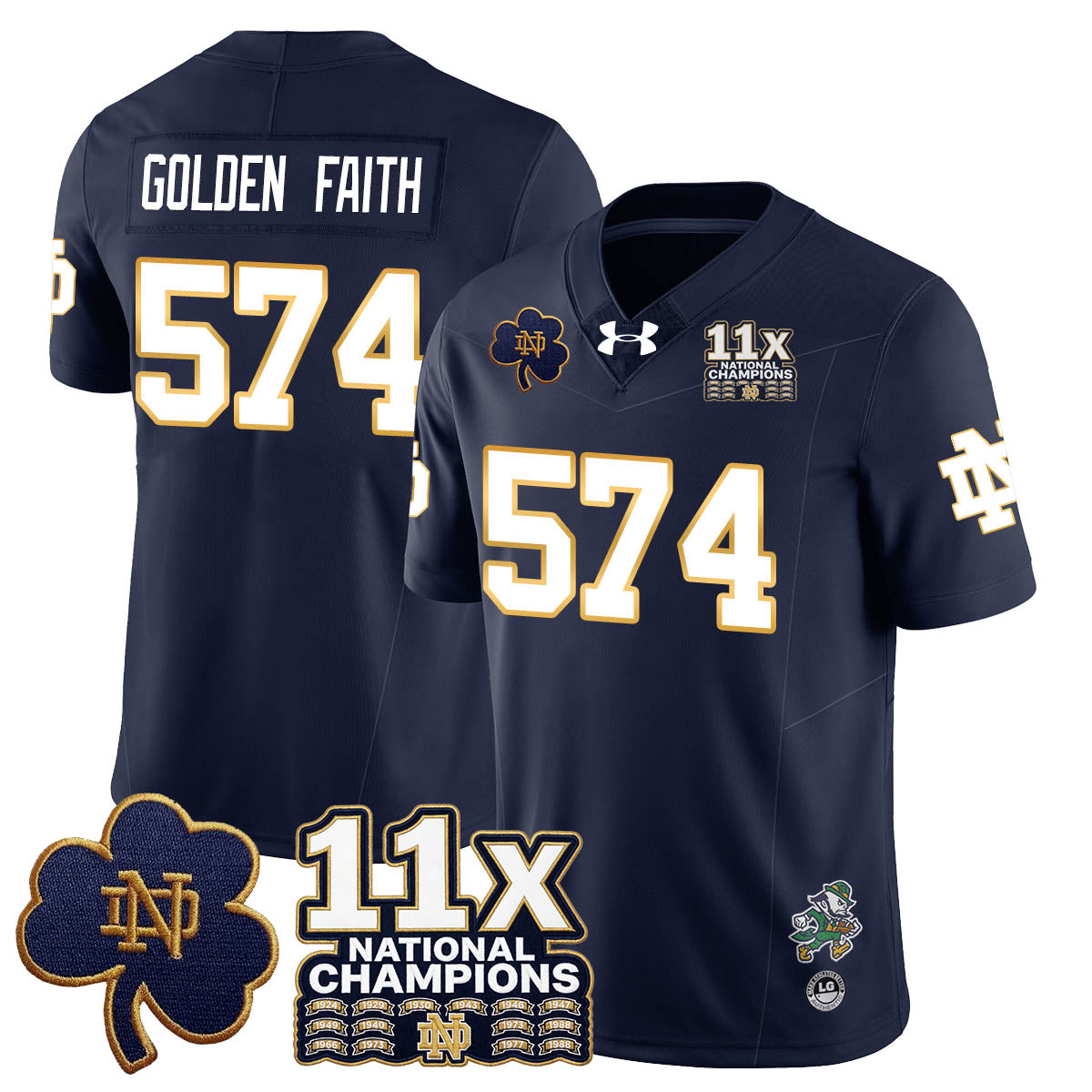 ND 11x-Time National Champions Vapor Limited Jersey
