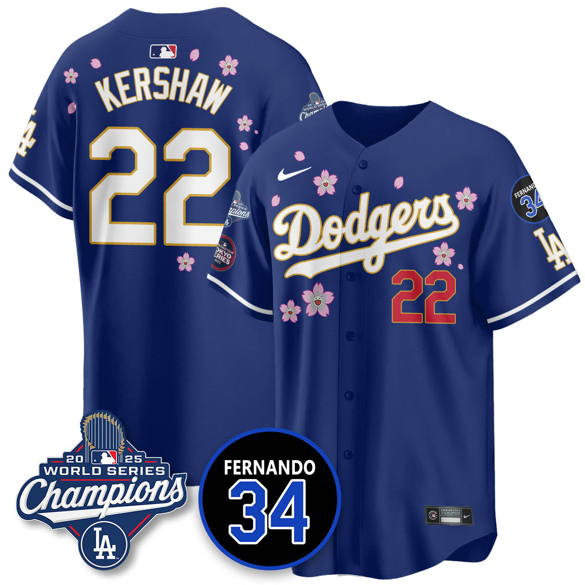 LAD Tokyo 2025 World Series Champions Jersey - All Stitched