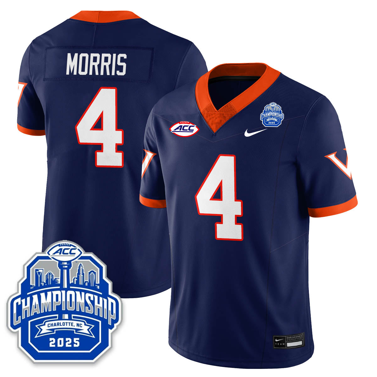 Virginia Football ACC Championship Vapor Limited Jersey
