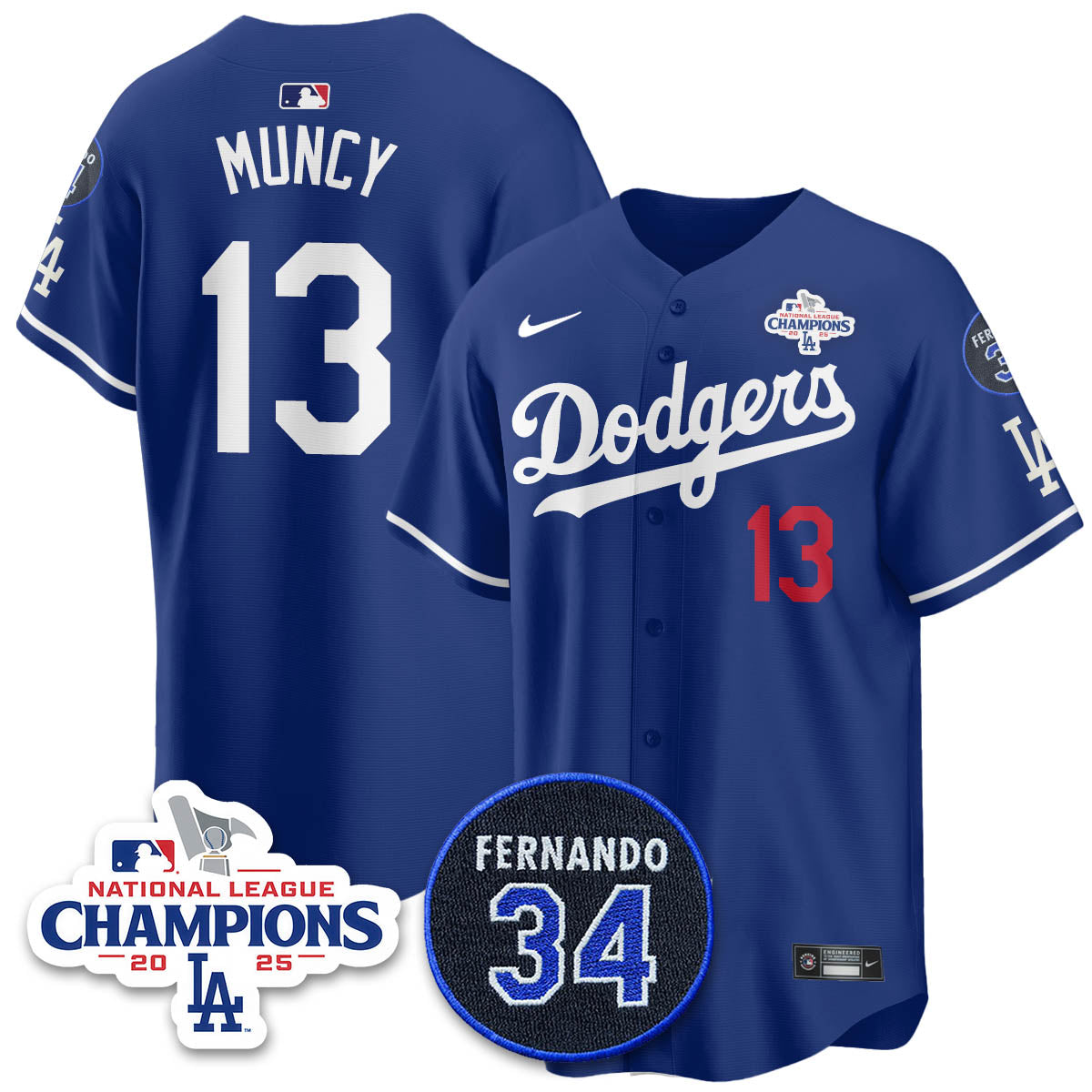 LAD 2025 NL Champions Jersey - All Stitched