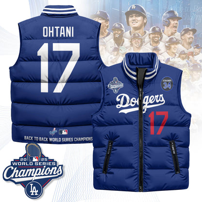 LAD 2025 World Series Champions Puffer Vest
