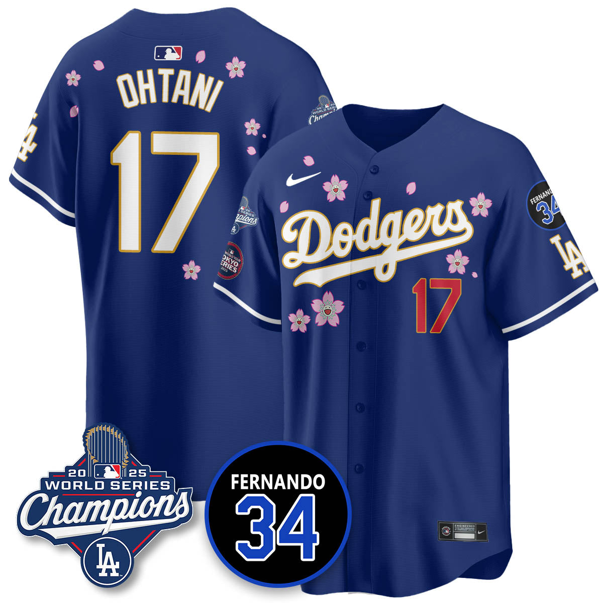 LAD Tokyo 2025 World Series Champions Jersey - All Stitched