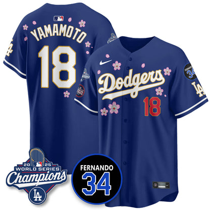 LAD Tokyo 2025 World Series Champions Jersey - All Stitched