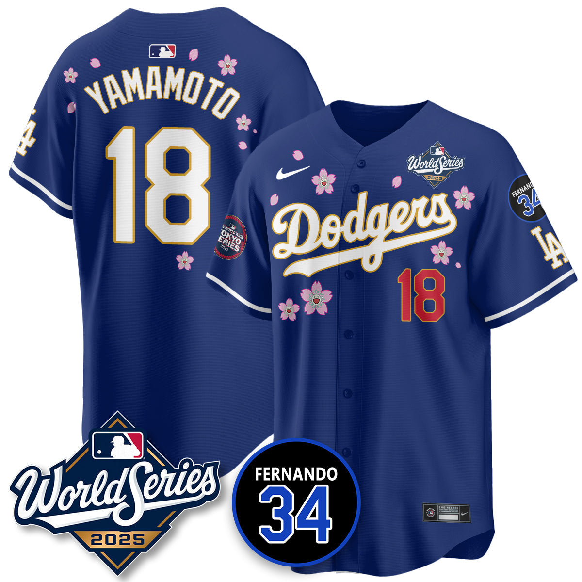 LAD Tokyo Series 2025 NL Champions Jersey - All Stitched