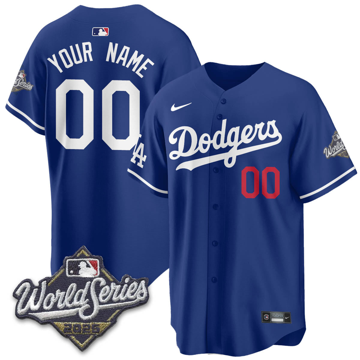 LAD 2025 World Series Custom Jersey - All Stitched