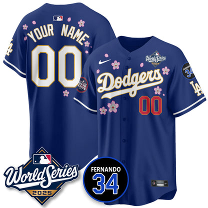LAD Tokyo Series 2025 NL Champions Custom Jersey - All Stitched