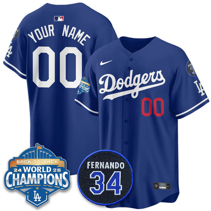 LAD 2025 Back To Back Champions Custom Jersey - All Stitched