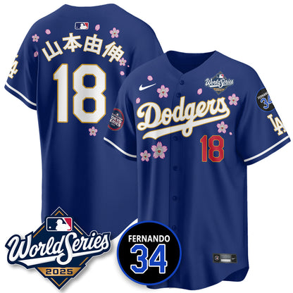 LAD Tokyo Series 2025 NL Champions Jersey - All Stitched