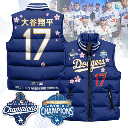 LAD Tokyo 2025 World Series Champions Puffer Vest