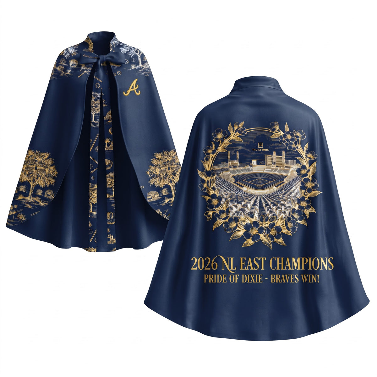 ATL Supporter Edition Strap Shawl Cape – Printed