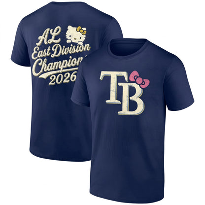 TB x Meow KT AL East Division Champions Two Sides T-Shirt - Printed V1