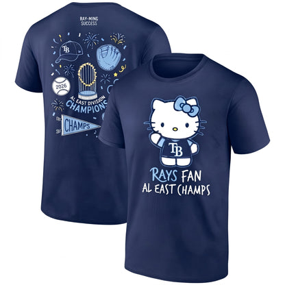 TB x Meow KT AL East Division Champions Two Sides T-Shirt - Printed V2