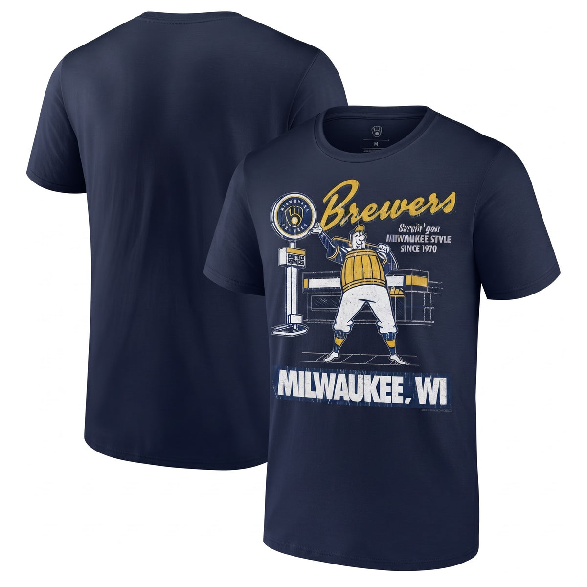 MIL Servin' You Since 1970 One Side T-Shirt - Printed