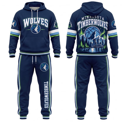 MT Streetwear Hoodie Pants Set - Printed