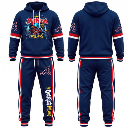 ATL x ATliens Streetwear Hoodie Pants Set - Printed