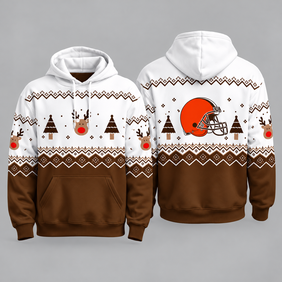 CLE Christmas Fleece Hoodie - Printed