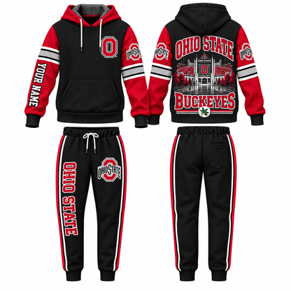 OSU Streetwear Custom Hoodie Pants Set - Printed