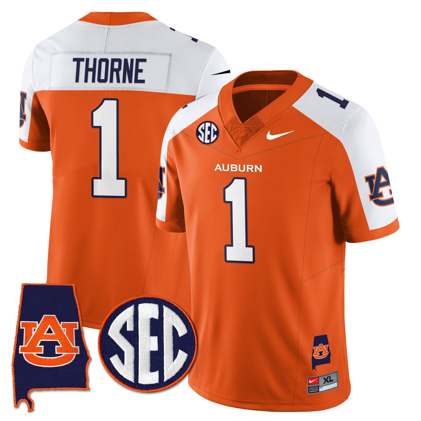 Auburn Tigers 2025 Alabama Patch Vapor Limited Jersey - All Stitched