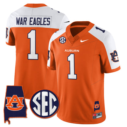 Auburn Tigers 2025 Alabama Patch Vapor Limited Jersey - All Stitched