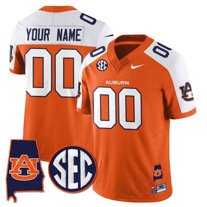 Auburn Tigers 2025 Alabama Patch Vapor Limited Custom Jersey - All Stitched