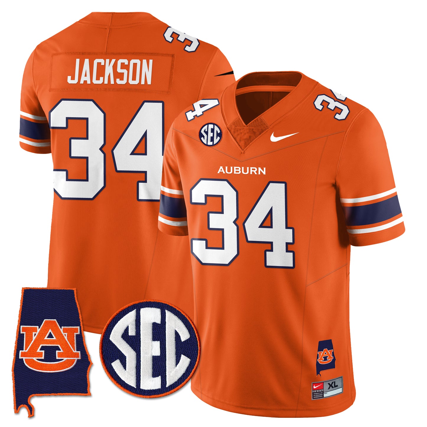 Auburn Tigers 2025 Alabama Patch Vapor Limited Jersey - All Stitched