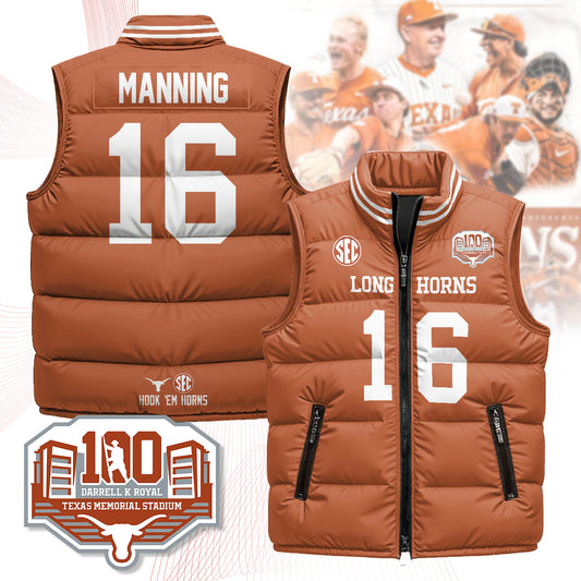 Texas Longhorns Unisex Puffer Vest