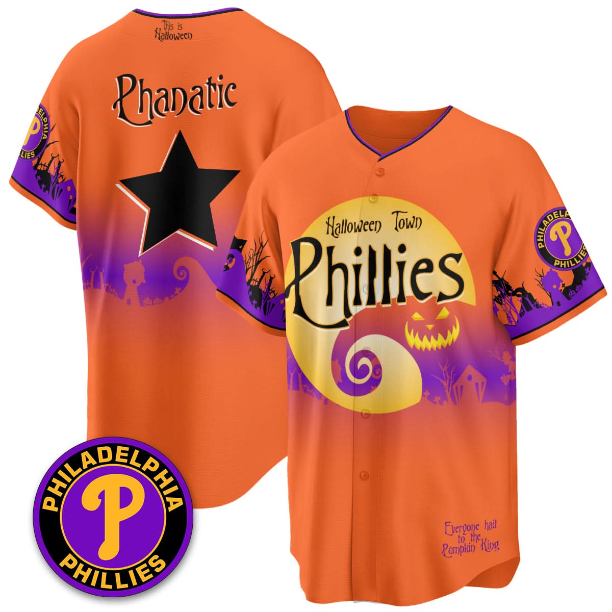 Philadelphia Phillies "Halloween Town" Limited Jersey - Stitched