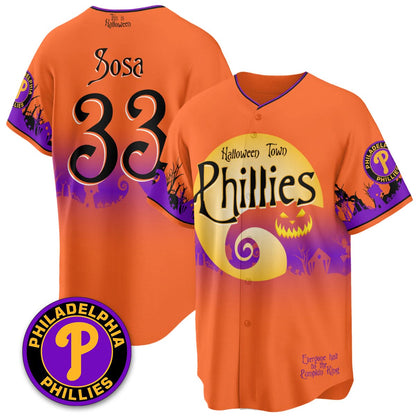 Philadelphia Phillies "Halloween Town" Limited Jersey - Stitched