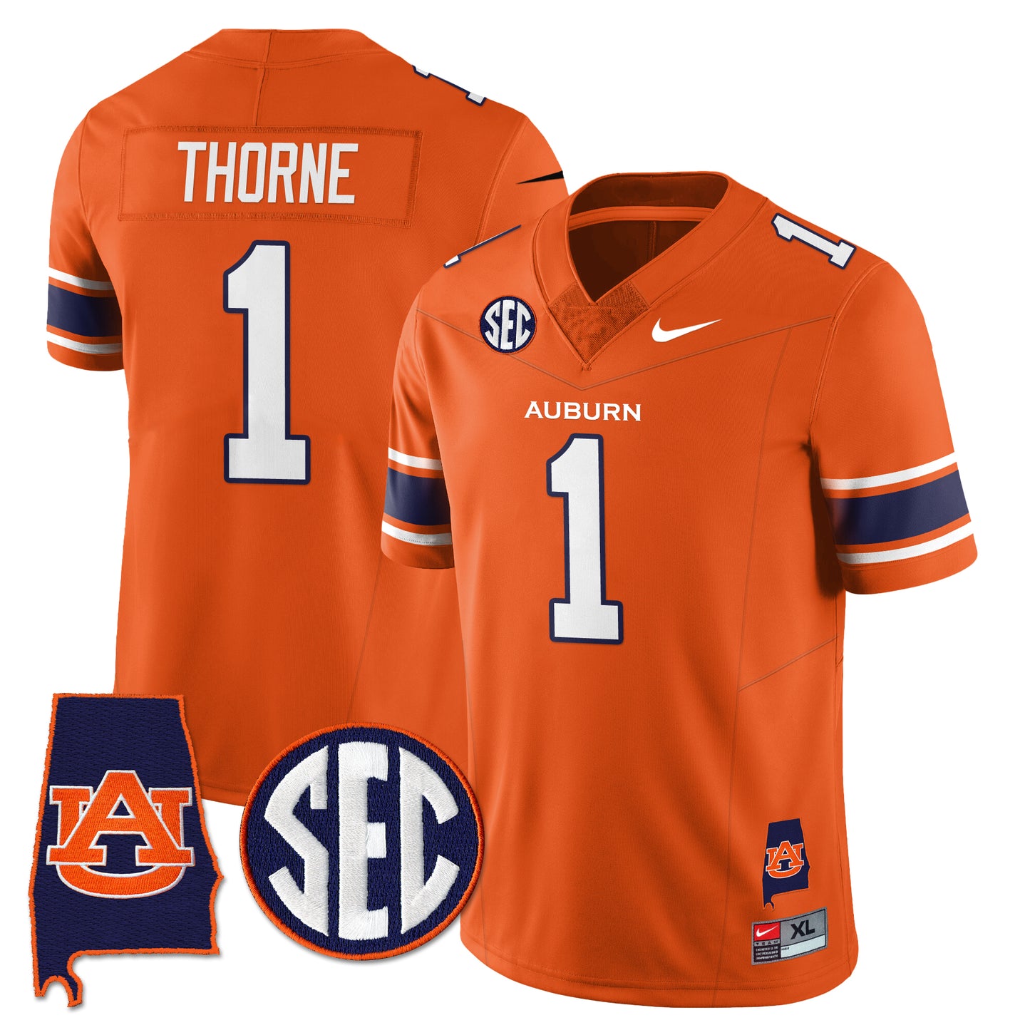 Auburn Tigers 2025 Alabama Patch Vapor Limited Jersey - All Stitched