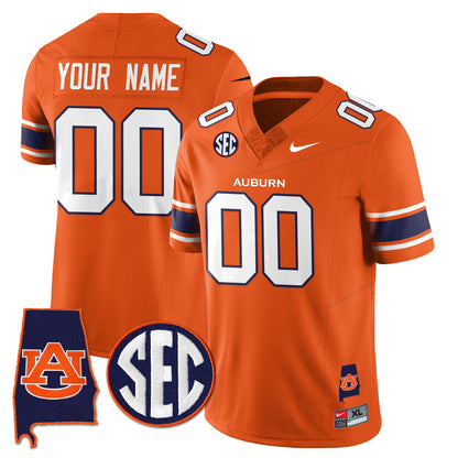Auburn Tigers 2025 Alabama Patch Vapor Limited Custom Jersey - All Stitched