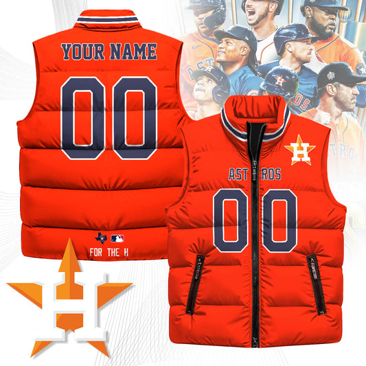 Personalized Houston Astros Unisex Puffer Vest