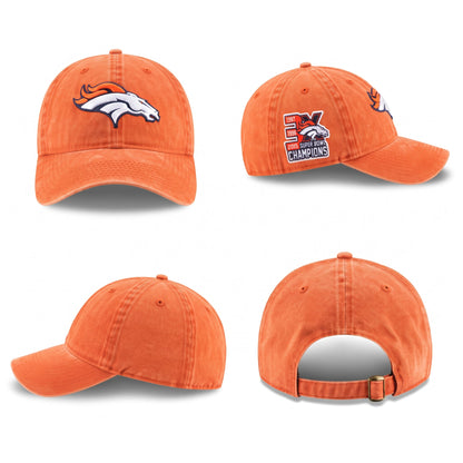 DEN 3x Super Bowl Champions Wash Hat - Embroidered V3