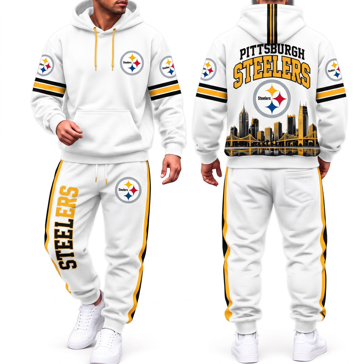 PIT Streetwear Hoodie Pants Set - Printed