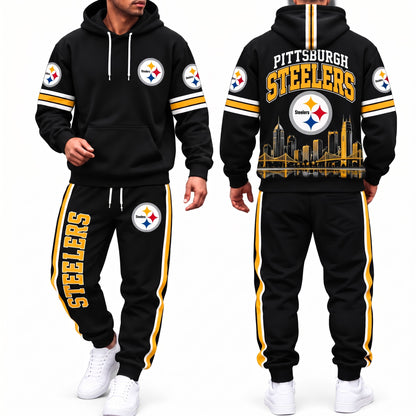 PIT Streetwear Hoodie Pants Set - Printed