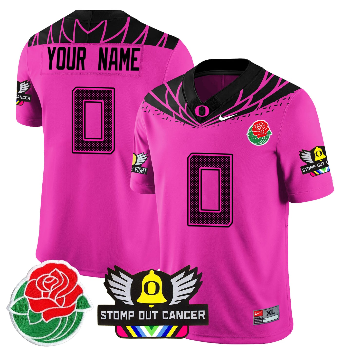 Custom Oregon Alternate 2024 Vapor Limited Jersey - All Stitched