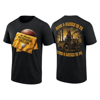 PIT Born & Raised in PA Two Sides T-Shirt - Printed