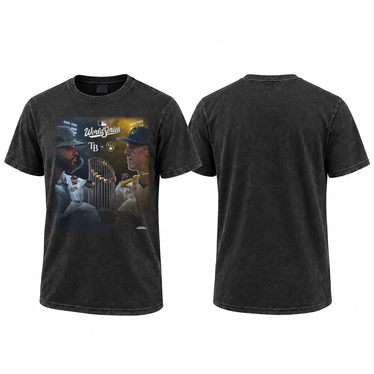 TBR vs. MIL 2026 World Series Matchup Style Washed T-Shirt - Printed V2