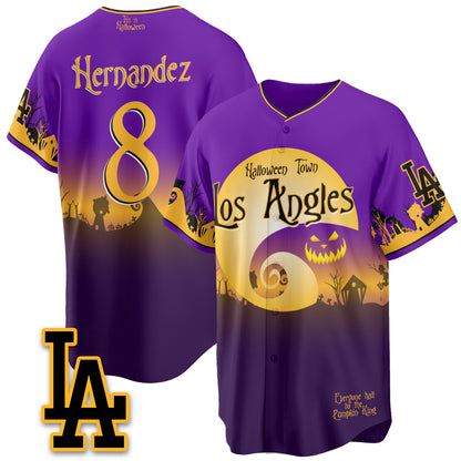 Los Angeles Dodgers "Halloween Town" Limited Jersey - Stitched