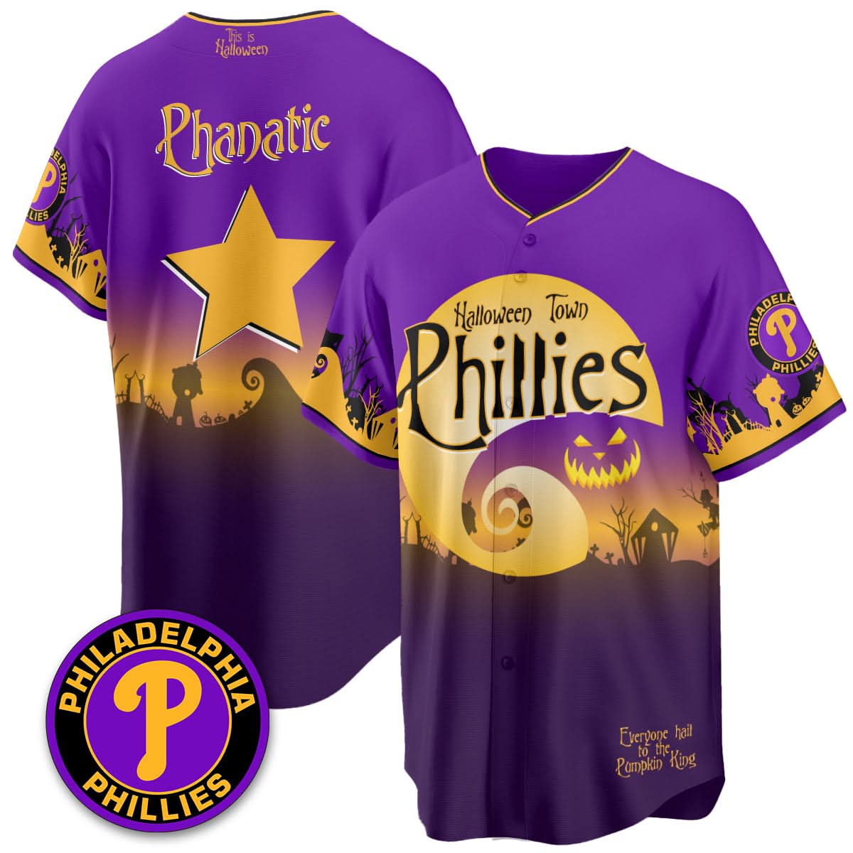 Philadelphia Phillies "Halloween Town" Limited Jersey - Stitched