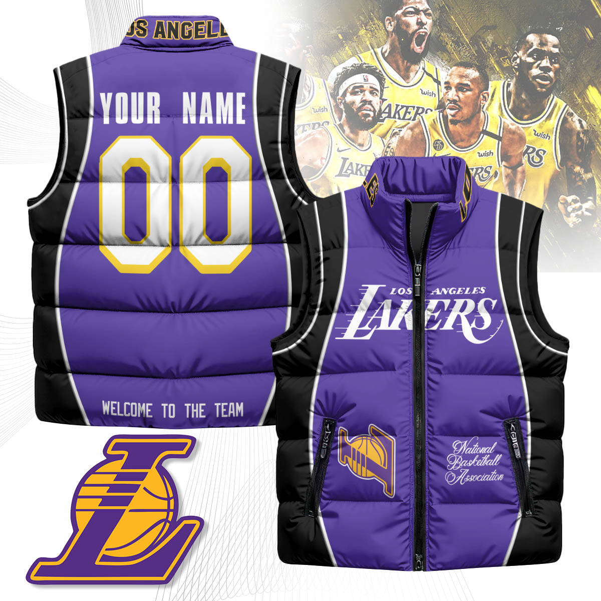 LAL Unisex Custom Puffer Vest