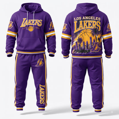 LAL Streetwear Hoodie Pants Set - Printed