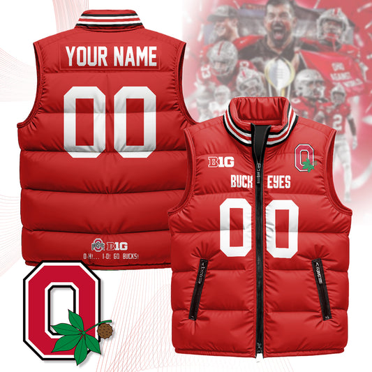 Personalized Ohio State Buckeyes Unisex Puffer Vest