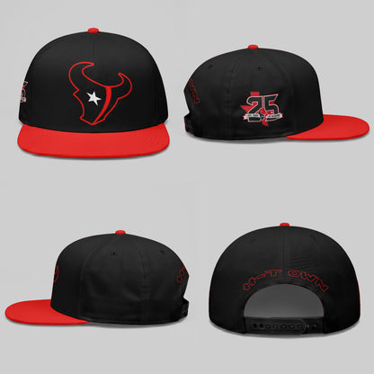 HOU Fan Gear Black Edition Personalized Snapback Cap - Printed