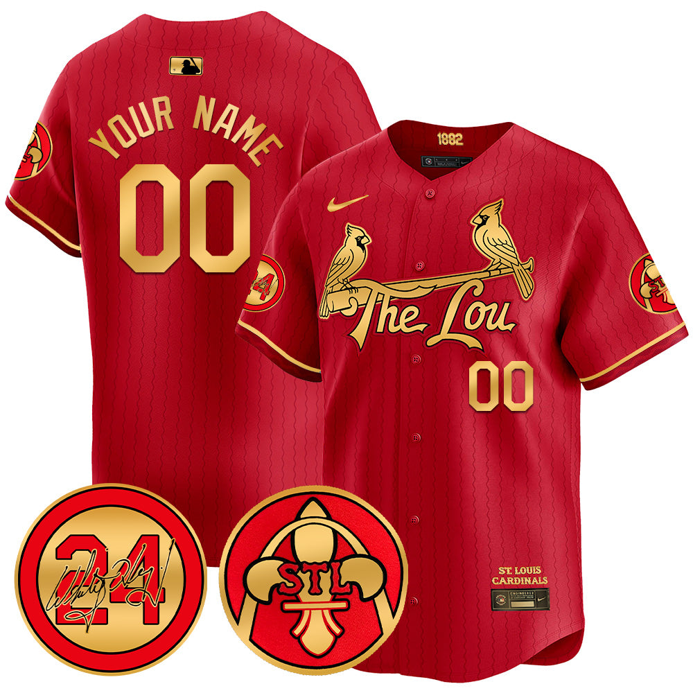 Cardinals Red 2024 City Connect Limited Custom Jersey TLA - All Stitched