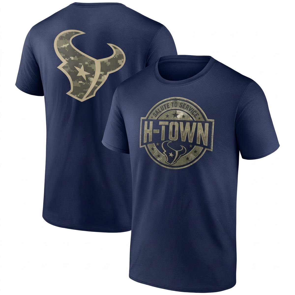 HOU x Salute To Service 2026 Edition Two Sides T-Shirt - Printed V4