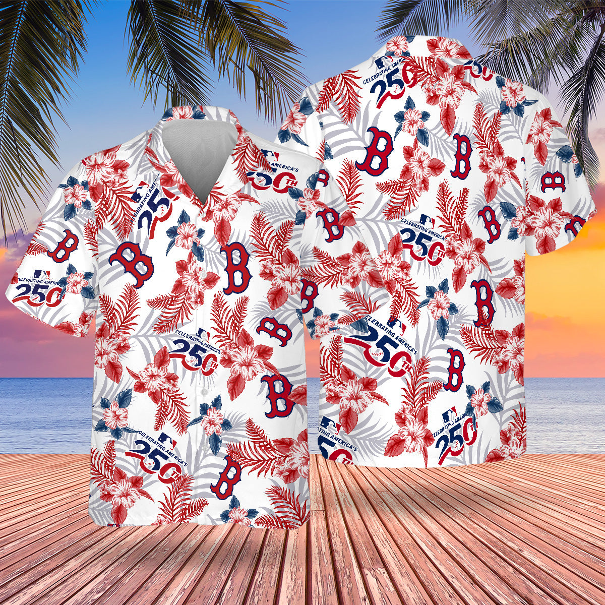 BOS Special Semiquincentennial Hawaiian Design Button Shirt