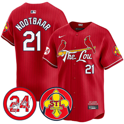 Cardinals 2024 City Connect  Jersey TLA - Whitey Herzog Memorial Patch - All Stitched