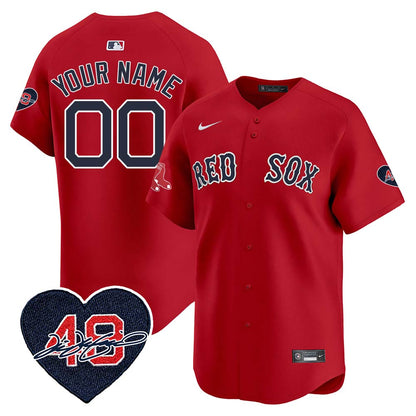 Red Sox Custom Jersey - Memorial Patch – All Stitched