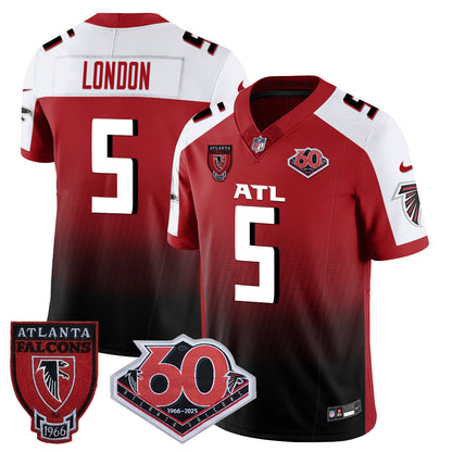 Atlanta Falcons 60th Season Vapor Limited Jersey - All Stitched