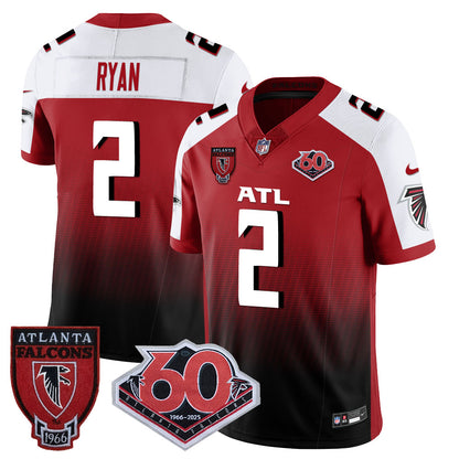 Atlanta Falcons 60th Season Vapor Limited Jersey - All Stitched